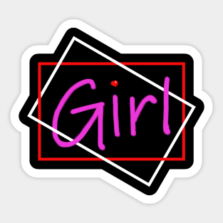 Girl #1 Sticker